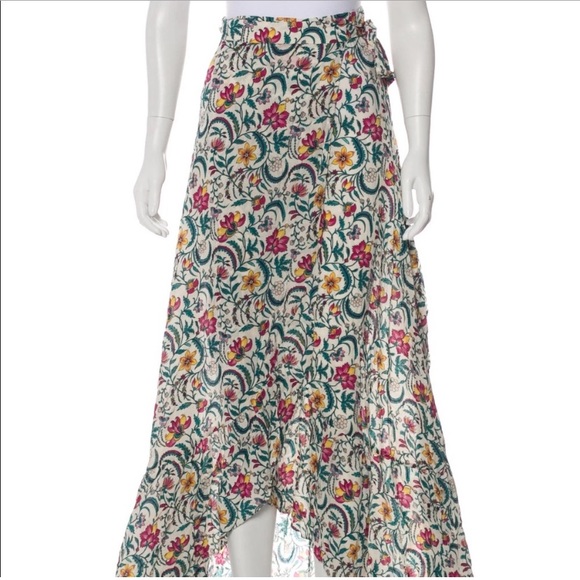 Ba&sh wrap long skirt. Gorgeous fabric and flow - Picture 2 of 3